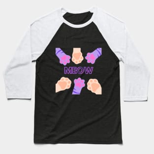 Cat paw Baseball T-Shirt